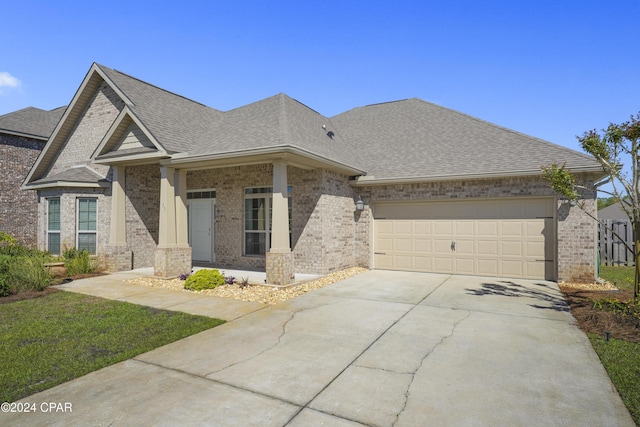 view of front of home featuring a garage