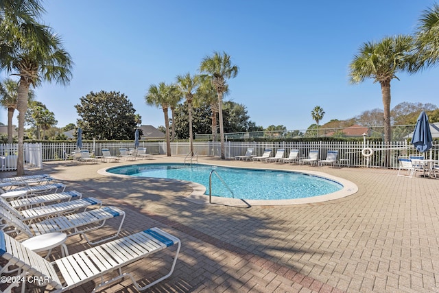 view of pool with a patio area