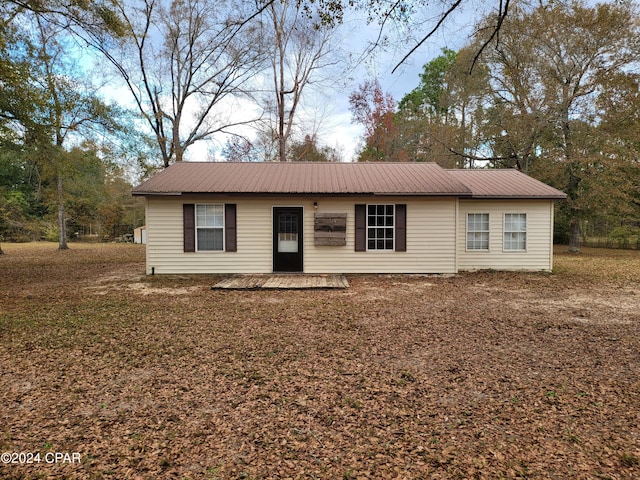 view of ranch-style house