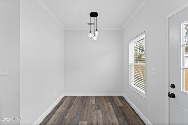 clothes washing area with washer hookup, light hardwood / wood-style flooring, and crown molding