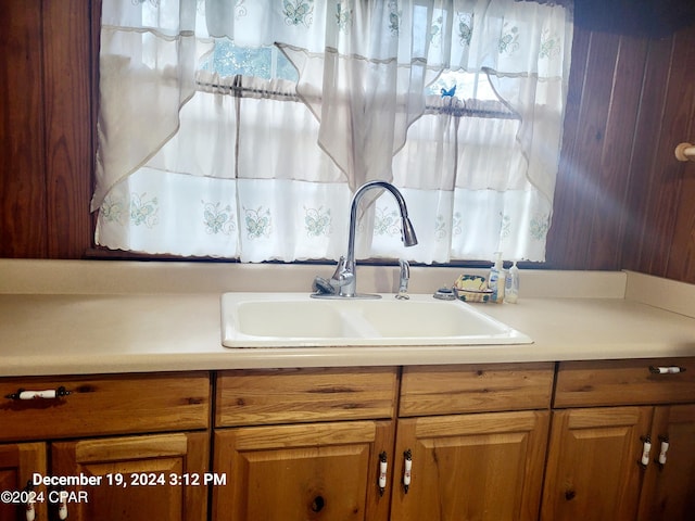 interior space featuring sink and a healthy amount of sunlight