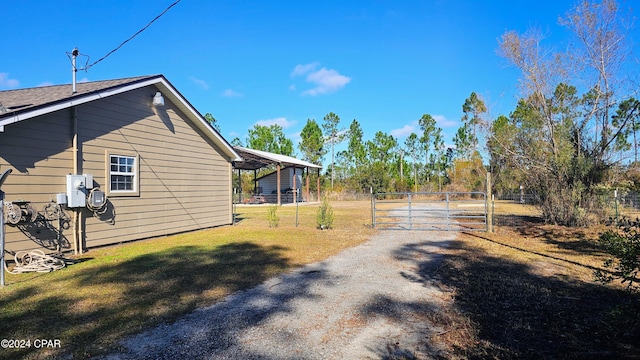 view of side of property