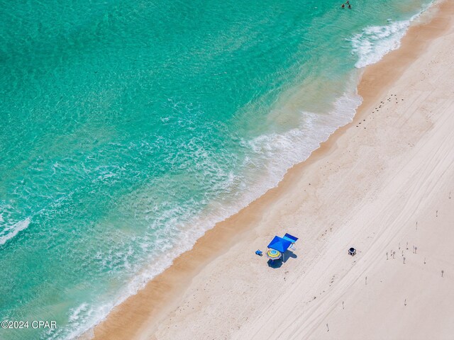 313 Argonaut St, Panama City Beach, FL 32413 - aerial view with a view of the beach and a water view