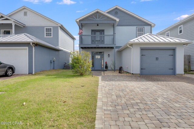 doorway to property with a balcony and central AC