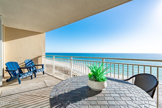 water view featuring a view of the beach