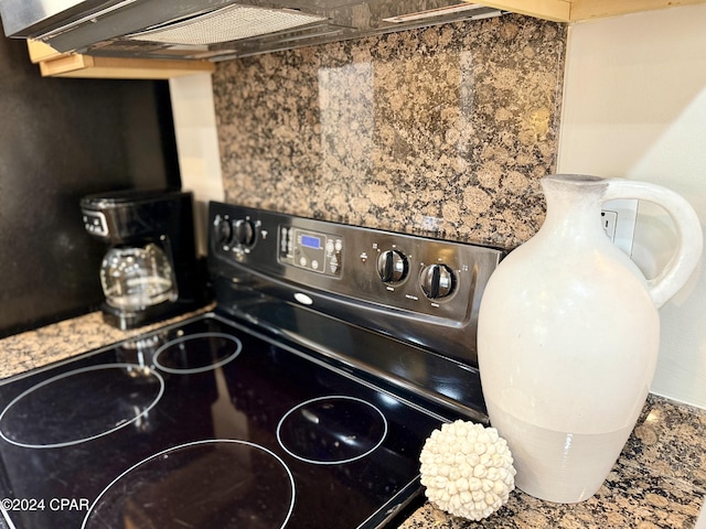 16701 Front Beach Rd Unit 1605, Panama City Beach, FL 32413 - kitchen view of black electric range oven