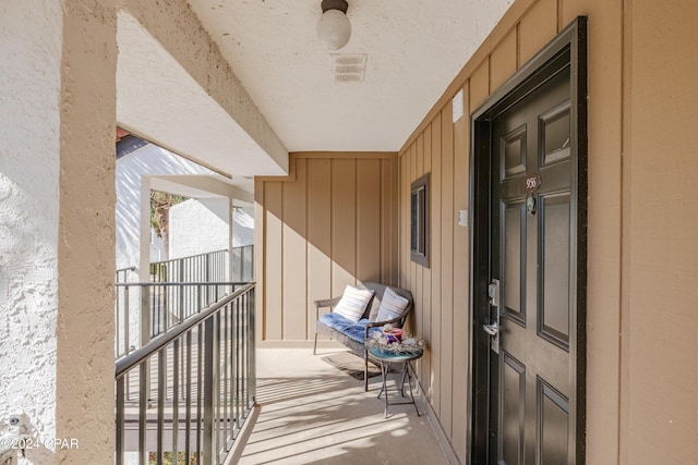 balcony with covered porch