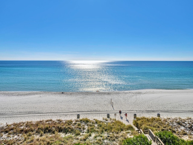 water view featuring a view of the beach