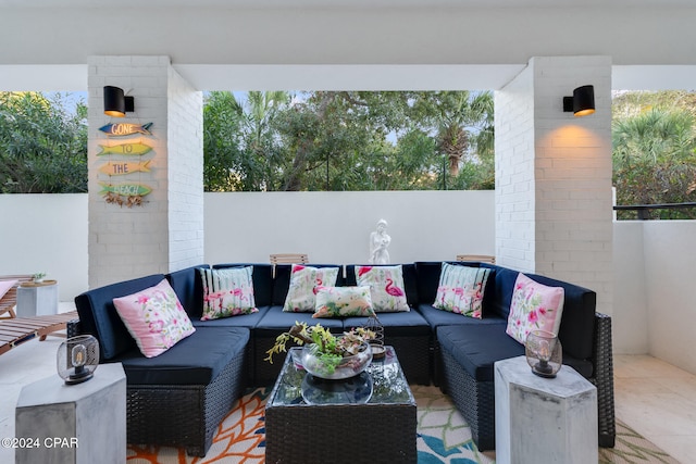 view of patio / terrace featuring outdoor lounge area