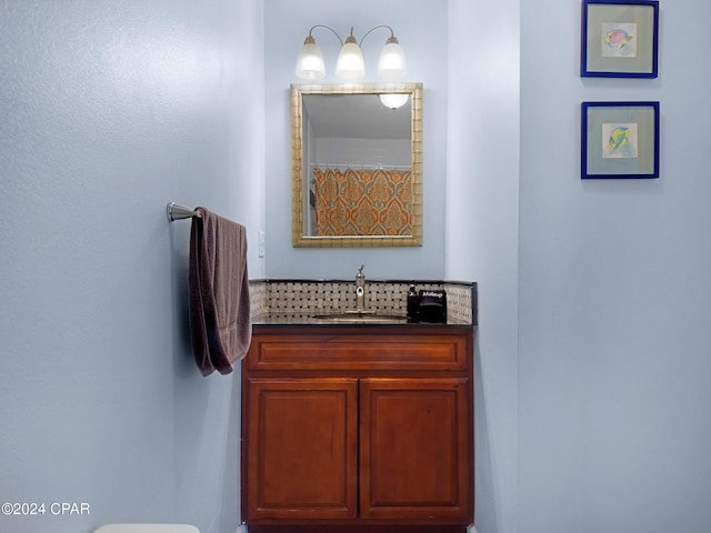 bathroom featuring vanity