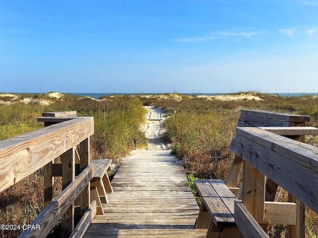 view of dock