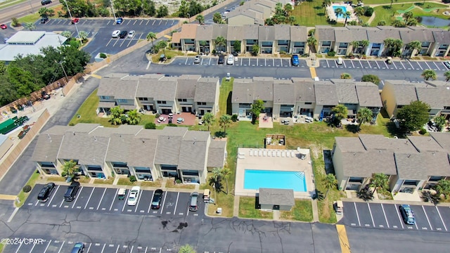 drone / aerial view featuring a residential view