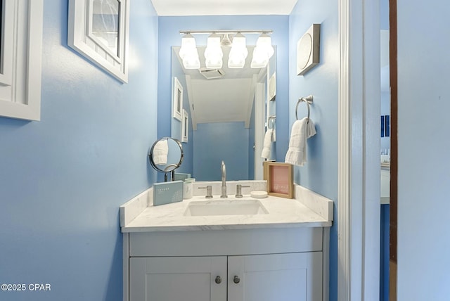 bathroom featuring vanity