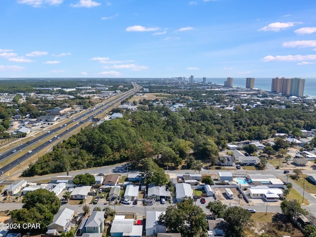 313 Laureno Pl, Panama City Beach, FL 32413 - aerial view with a water view