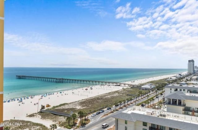 water view with a beach view