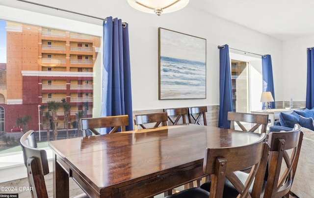 view of dining room