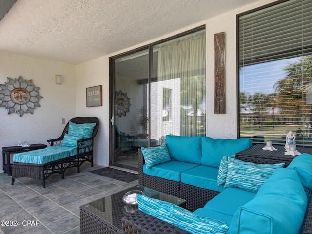 view of patio with outdoor lounge area