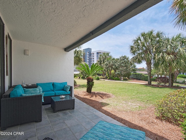 view of patio / terrace with outdoor lounge area