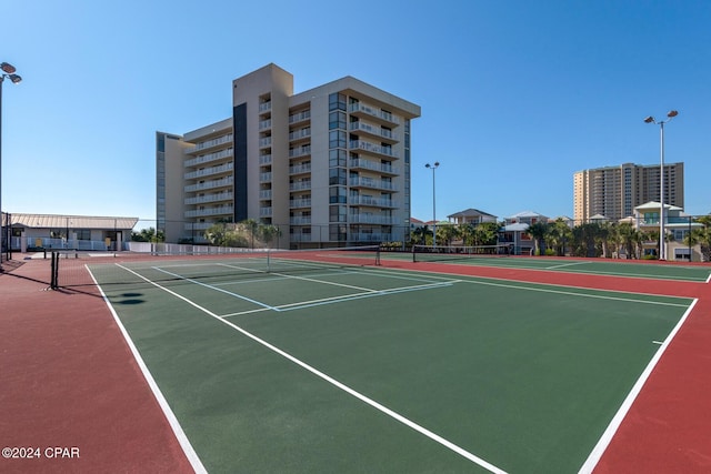 view of sport court featuring basketball court