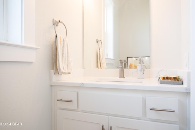 bathroom with vanity