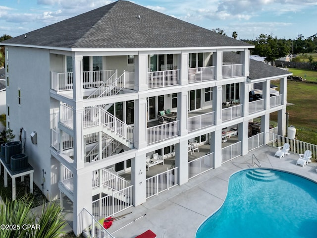 rear view of house with a patio area