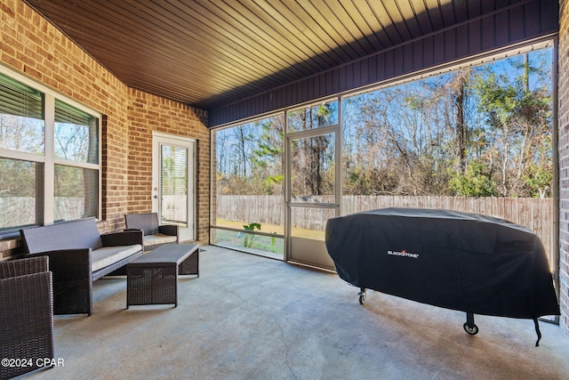 view of sunroom / solarium