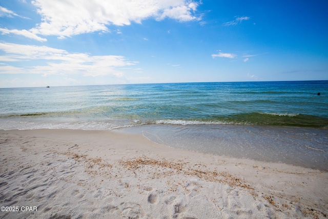 property view of water with a view of the beach