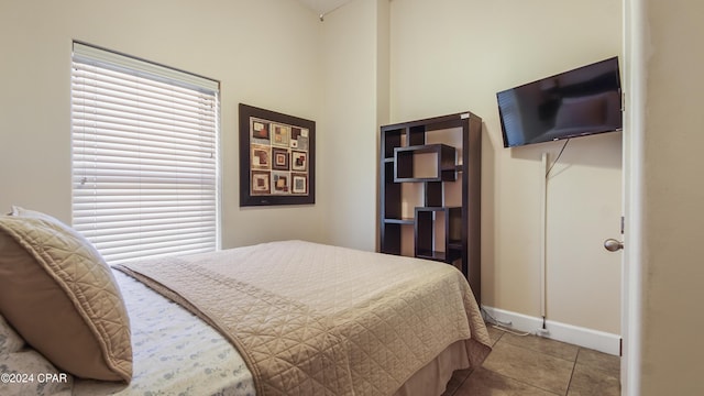 view of tiled bedroom