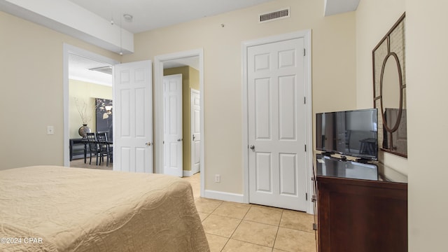 view of tiled bedroom