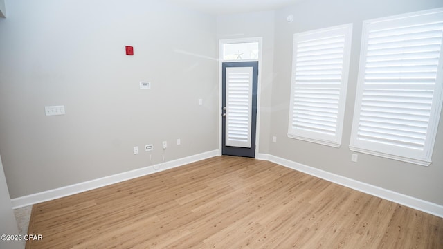 interior space with light wood-type flooring