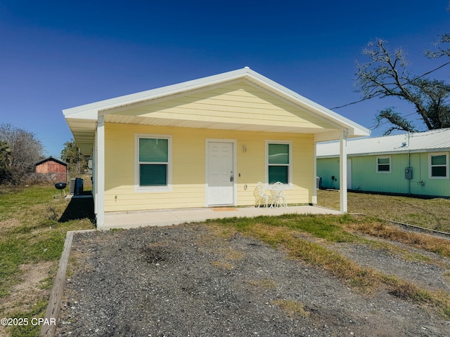 view of bungalow