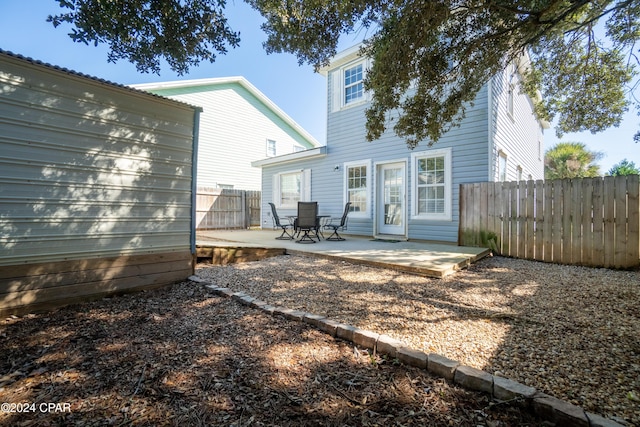 rear view of house with a patio area