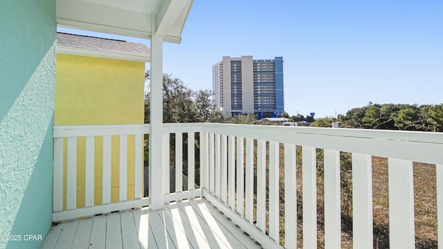 view of balcony