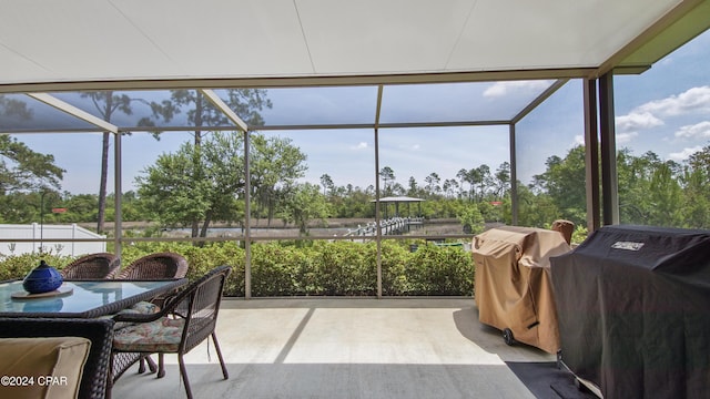 view of sunroom / solarium