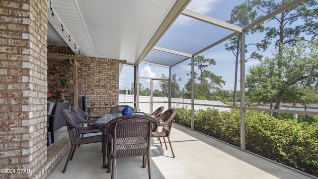 view of sunroom / solarium