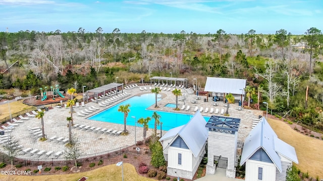 view of pool