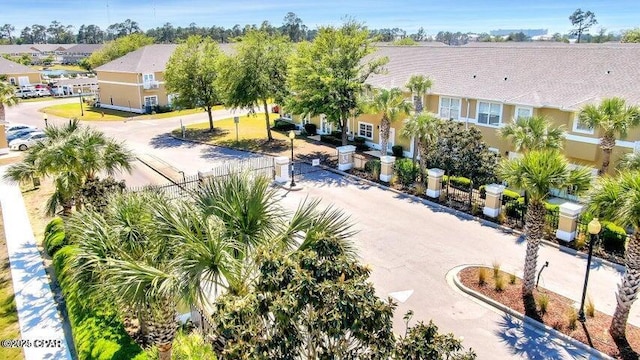 aerial view featuring a residential view