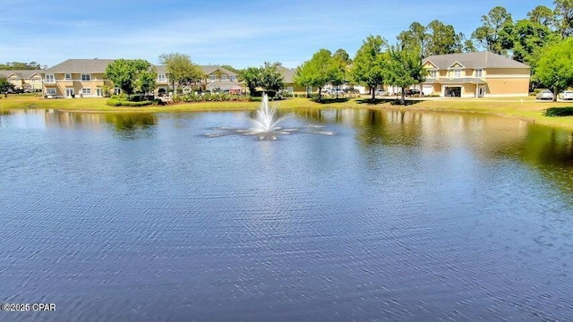 property view of water featuring a residential view