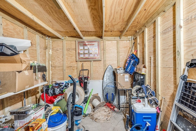 view of storage room