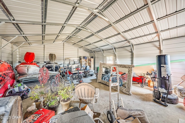 410 W 4th St, Lynn Haven, FL 32444 - garage featuring metal wall