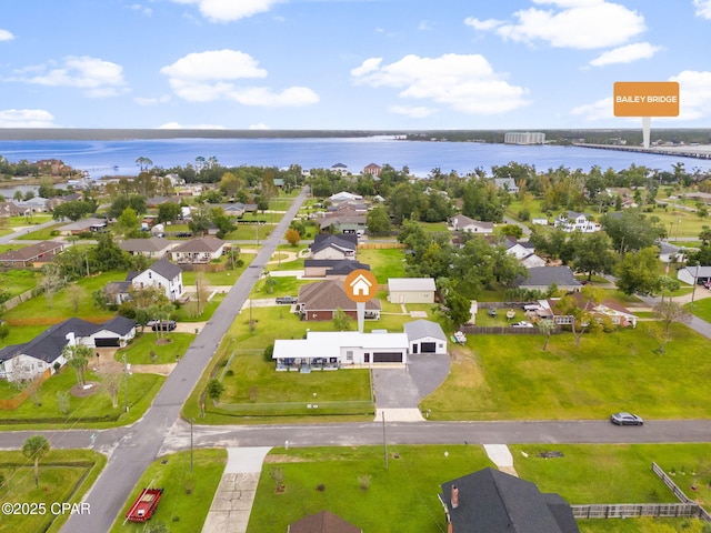 410 W 4th St, Lynn Haven, FL 32444 - aerial view of residential area featuring a large body of water and a notable bridge