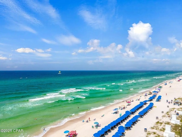 water view featuring a view of the beach