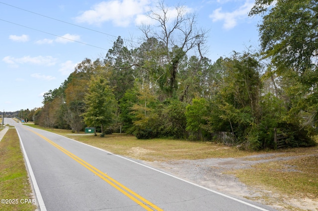 view of road