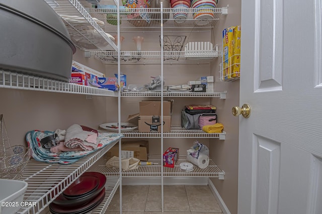 view of pantry