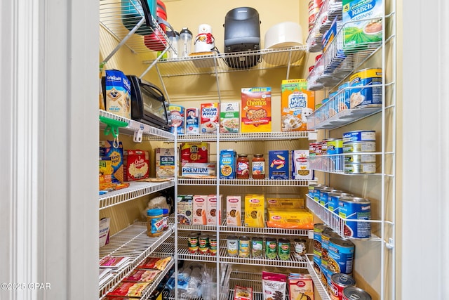 view of pantry