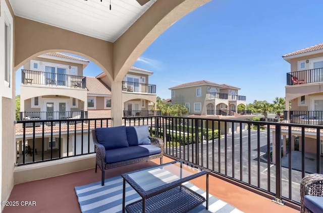 balcony with outdoor lounge area