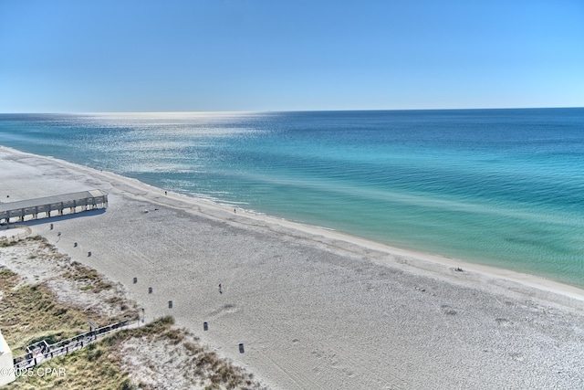 water view featuring a view of the beach