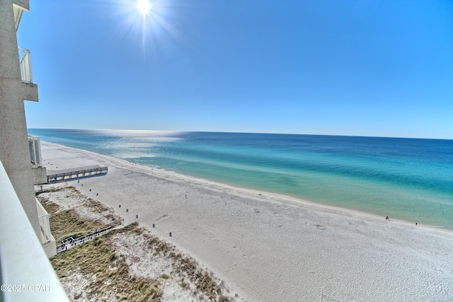 water view featuring a view of the beach