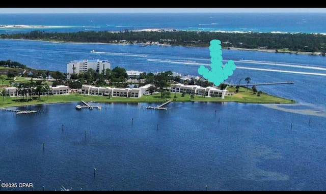 4271 Kingfish Ln Unit 271, Panama City Beach, FL 32408 - birds eye view of property with a water view