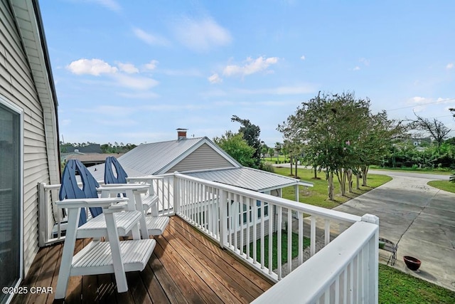 view of wooden terrace